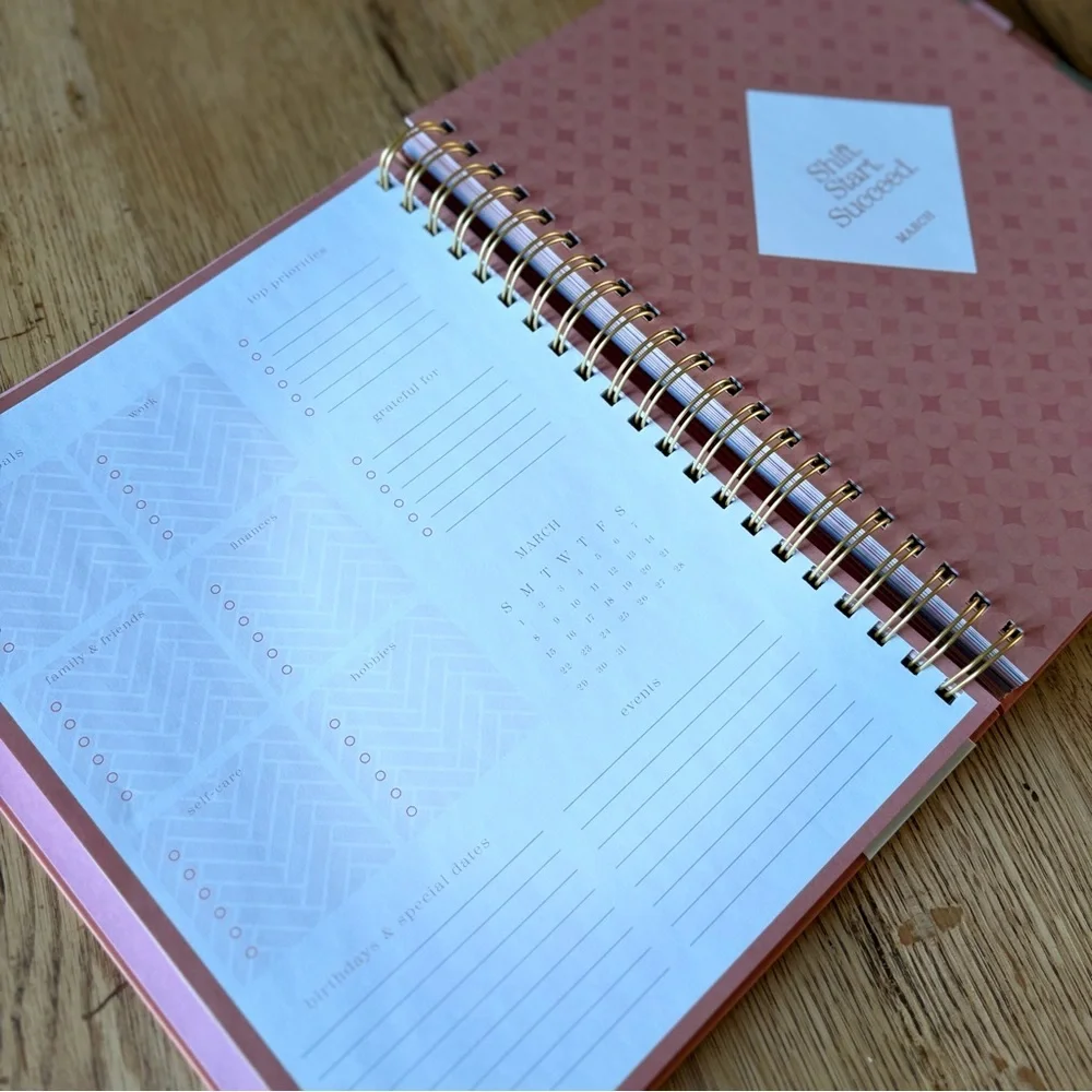 Weekly/Monthly Planner and Self-help Workbook Set